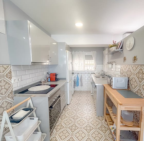 cocina equipada casa chato playa honda — Casa Chato, apartamento en Playa Honda, Cartagena